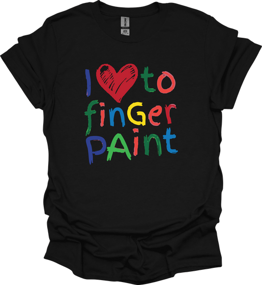 I LOVE TO FINGER PAINT