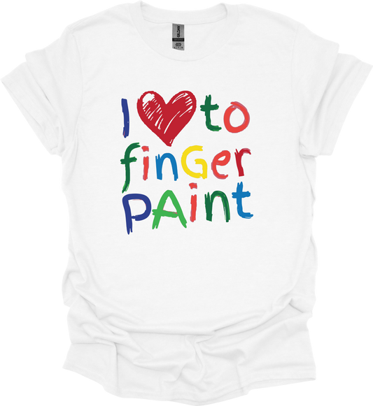 I LOVE TO FINGER PAINT